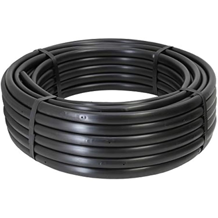 Drip Depot 12 Polyethylene Pressure Compensating Drip Line - Emitter Spacing : 12 - Flow Rate : 1.0 GPH - Roll Length : 100'