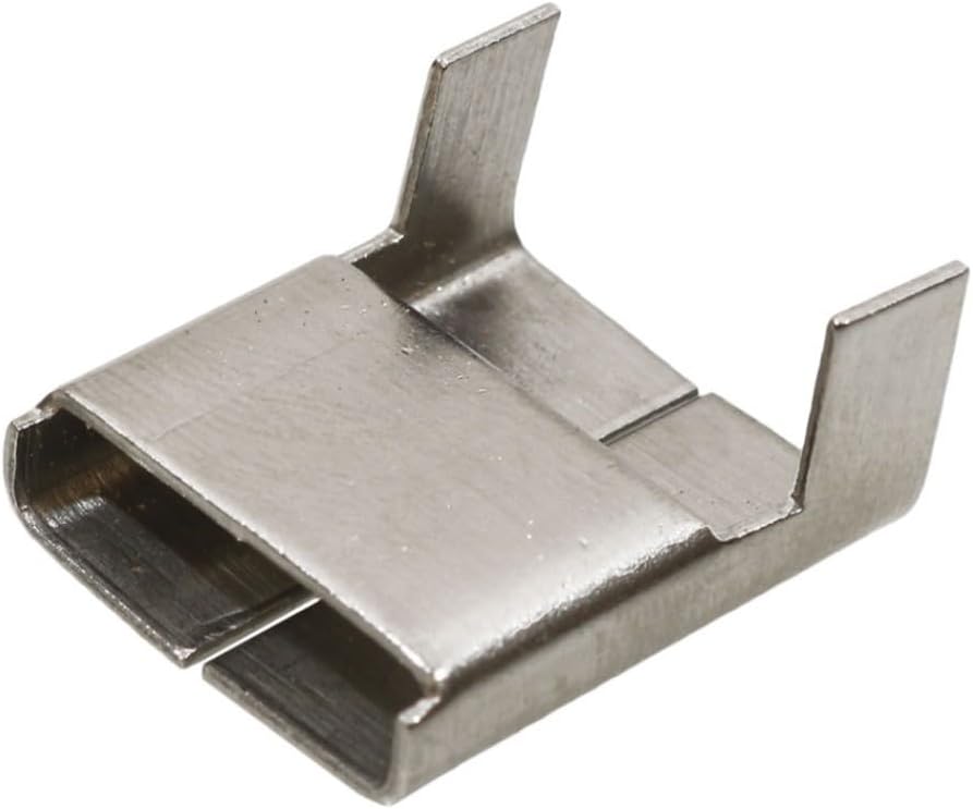 Soundsulate Banding Buckles, Wing Seal Clips, T-304 Stainless Steel, 34, 100 pieces