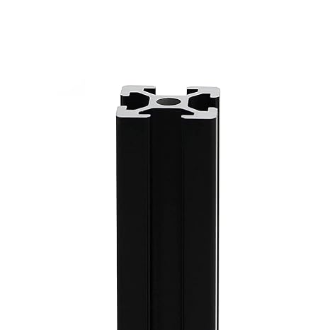 1 Pack 2020 Aluminum Extrusion Profile Length 5.91 inch / 150mm Black, 20 x 20mm 20 Series T Type T-Slot European Standard Extrusions Profiles Anodized Linear Rail Guide Frame for CNC