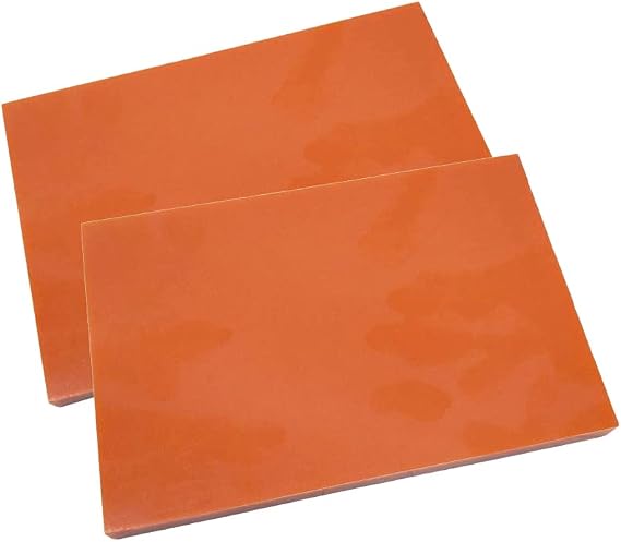 Bakelite Phenolic Resin Sheets Orange Plates Panels Flat Boards PCB Good Mechanical Strength 200mm x 200mm 2 pcs,Thickness 4mm