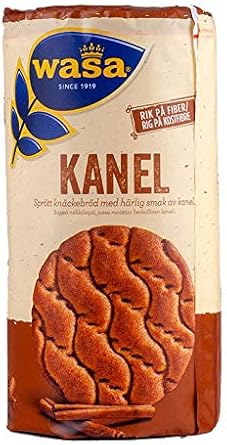 Wasa Cinnamon Crispbread 330g | Light, crunchy rye crispbread with warm cinnamon flavor. A wholesome Swedish snack perfect for breakfast or on-the-go.