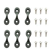 Kayak 6PC Marine Boat Canoe Kayak Pad Strap Eye Deck Loop Tie Downs Nylon Bungee Pad Eye with Screws