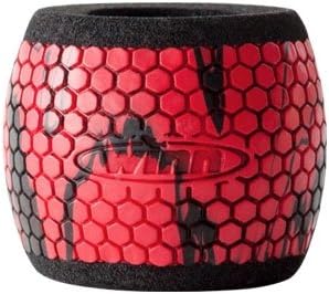 Winn RGSB-RDB Reel Grip Sleeve Barrel Reel Grip Sleeve, Red/Black