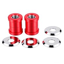 Polyurethane Handlebar Riser Bushings Kit Compatible with Harley Big Twin 1973-2018 & Sportster 1973-2003, Red Heavy Duty Vibration Damper for Ape Hangers
