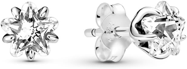 PANDORA Celestial Sparkling Star Stud Earrings - Stackable Earrings for Women - Great Gift for Her - Made with Sterling Silver & Cubic Zirconia, No Gift Box