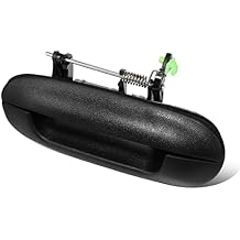 Auto Dynasty - Non Extended Chassis OE Style Rear Door Pull Handle Compatible with Buick Rainier Chevy Trailblazer GMC Envoy Isuzu Ascender Oldsmobile Bravada Saab Base 02-09, Textured Black
