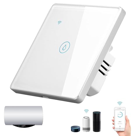 Smart Immersion Heater Timer, 40A 8000W WiFi Smart Switch with Timer
