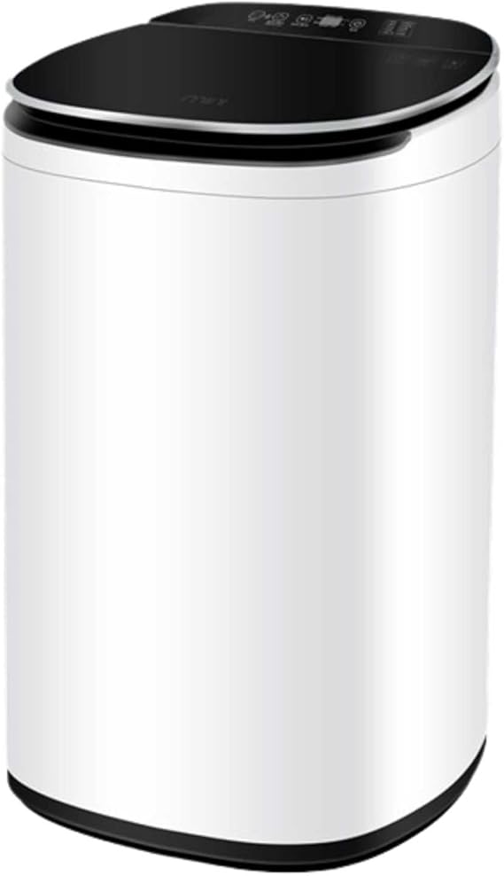Mini Washing Machine 5.8 Kg Small Household Automatic Mute Laundry Machine Compact Elution Unit Washing Machine with 8 Washing Programs Used in Apartment Camping Dormitory (Black)