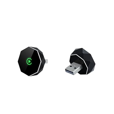 Ekiy 2In1 Car Intelligent Systems Ai Smart Box for Car with Wired Carplay Wired to Wireletss Carplay Dongle Android Auto Adapter