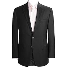 LAUREN RALPH LAUREN Solid Black Ultraflex Wool Blazer (48R)