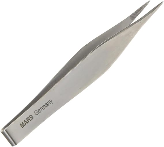 Mars Professional Stainless Steel Tweezers, 3.5" Length