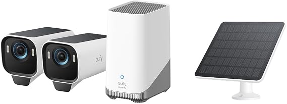Anker Eufy eufyCam S3 Pro 2-Cam Kit Outdoor Security Camera + Solar Panel