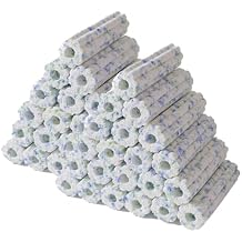 NEZO 6-inch Aquarium Fish Tank High Density Filter Media Ceramic - 80pcs, for Freshwater, Saltwater, Koi Ponds & More