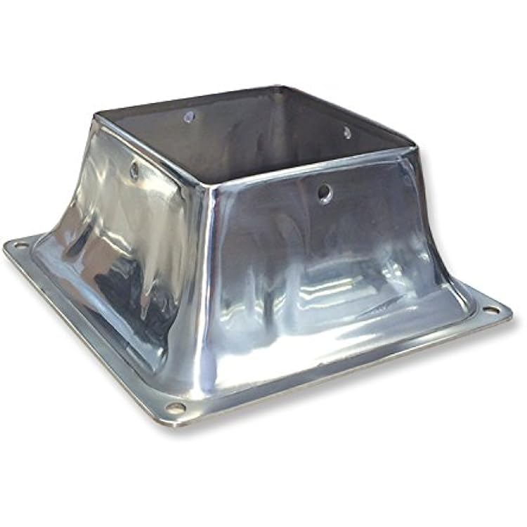 Pylex 13049 Base 44 Decking Post, Stainless