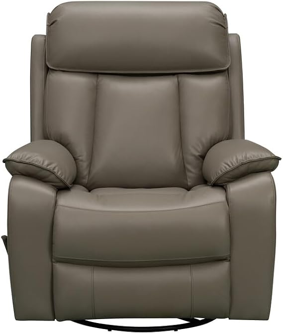 BarcaLounger Mac Manual Swivel Glider Recliner-Lynn-Smokey-Gray