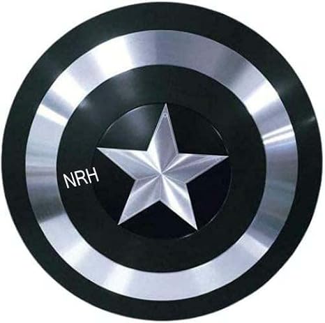 Medieval 22 inch Black Captain America Shield Metal Prop Replica