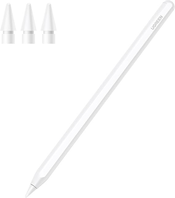 UGREEN iPad için Kalem Manyetik Kablosuz Şarj 2. Nesil Eğim Hassasiyeti Palm Reddetme Güç Ekranlı Kalem iPad Pro 11 inç 4/3/2/1, iPad Pro 12,9 inç 6/5/4/3, iPad Air 4/5, iPad Mini için