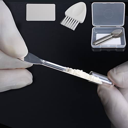 Capsule Filling Machine Kits for Empty Pill Capsules Filler, Lab Supplies - Micro Tiny Spoon Spatula, Lab Scoop Filling Tray Powder Tool, Gel Capsules Size # 000 00 0 1