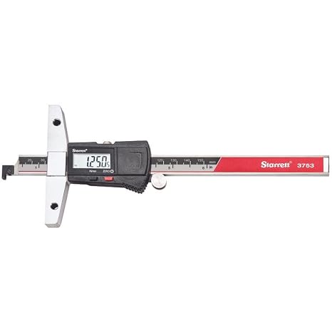 Starrett Electronic Depth Gage, 0-6" Range, .0005" Resolution