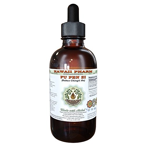 Hawaii Pharm Fu Pen Zi Alcohol-Free Liquid Extract, Fu Pen Zi, Chinese Raspberry Rubus Chingii Hu Fruit Glycerite Natural Herbal Supplement 4 oz