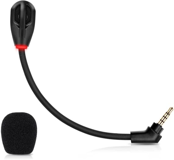 Cloud Flight MIC, Boom Microphone Replacement for Kingston Cloud HYPERX Cloud Flight and Flight S Gaming Headset on PS5, PS4, Xbox One, PC, Mac, Phone, Noise Cancelling