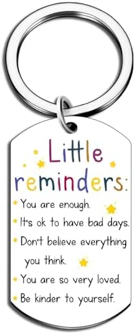 Teens Stocking Stuffers For Teen Girls Boys 8-12 Stocking Stuffers For Teen Boy Girl Teens Teenage Christmas Gifts White Elephant Gifts Inspirational Little Reminders Keychain