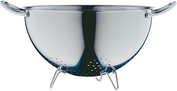 WMF Gourmet Paslanmaz Çelik Süzgeç, 24 cm, Ayaklı Makarna Süzgeci, Cromargan® Yüksek Kaliteli Paslanmaz Çelik, Bulaşık Makinesinde Yıkanabilir