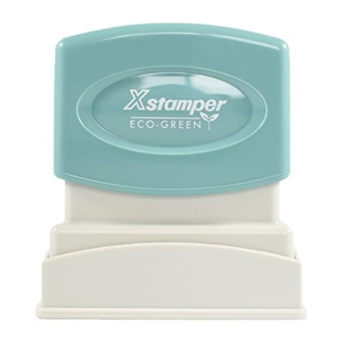 1335 Xstamper PAID Pre Inked Laser Engraved Rubber Stamp, Impression Size 12 x 1-58, Blue