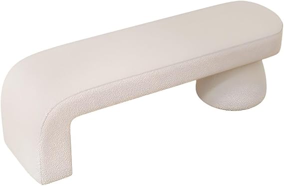 Upholstered Bench Seating Modern Rectangular Entryway Hallway Shoe Bench Narrow End of Bed Bench