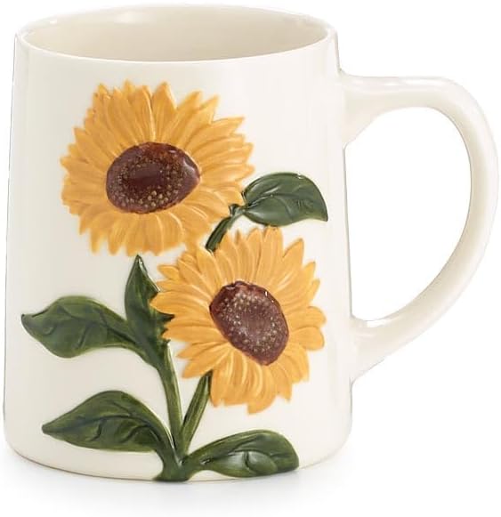 burton+BURTON Raised Sunflower Stem Mug, Multicolor