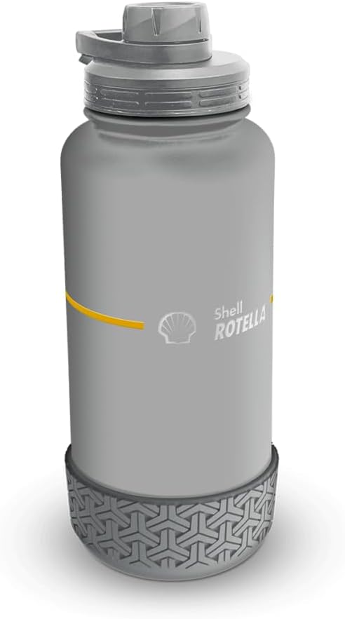 Shell 32-ounce Stainless Steel Insulated Water Bottle- Grey