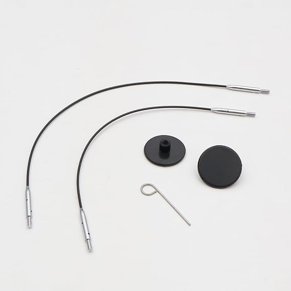 KnitPro Mini Cable Set 27 and 30cm Black - 1pc