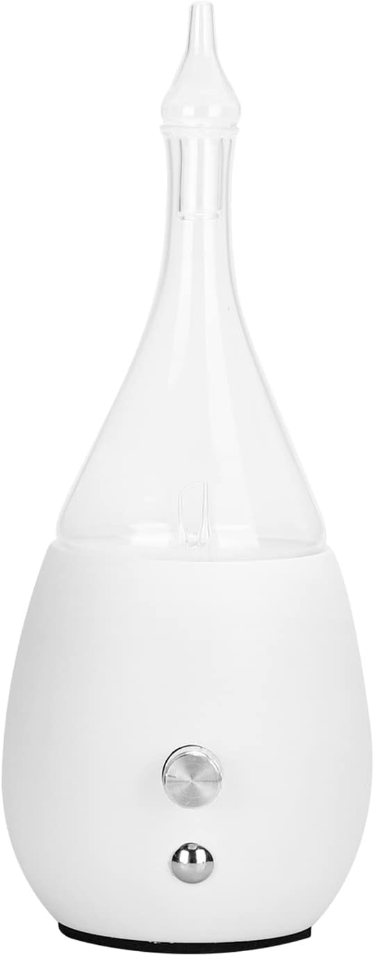 Essential Oil Diffuser Aromatherapy, Lychee Adjustable Mist Humidifier with 7LED Carousel Light (White)