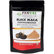 Ferval - Black Maca Powder (Bag of 8.8 oz) - Superfood from the Andes of Peru - By Iky Store