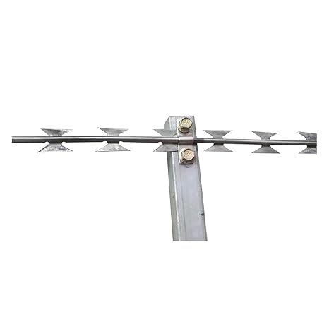 Barbed Wire Razor Wire, Razor Wires, Razor Barbed Wire, Straight Line Razor Wire Fencing Razor Fence, Barbed Wire Galvanized Steel Razor Wire for Garden, Fence(Galvanized Steel)