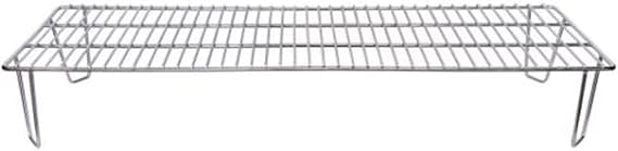 Green Mountain Grills Jim Bowie Pellet Grill Upper Rack Space Addition for Doubled Grilling Space, Silver