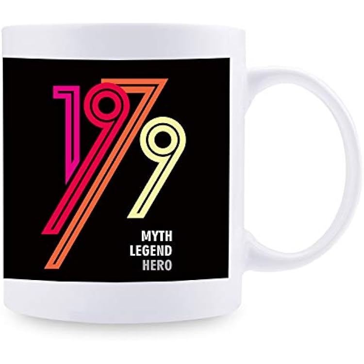 40th Birthday Gifts for Women - 1979 Birthday Gifts for Women, 40 Years Old Birthday Gifts Coffee Mug for Mom, Wife, Friend, Sister, Her, Colleague, Coworker - 11oz Made In 1979 Mug