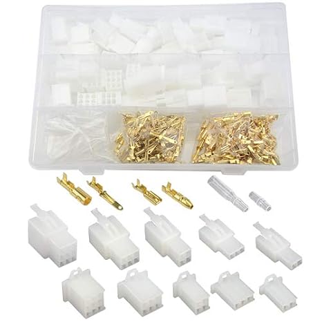 WMYCONGCONG 400 PCS 2.8mm 2 3 4 6 9 Pin Automotive Electrical Wire Connectors Pin Header Crimp Wire Terminals and 25 Kits 4mm Car Motorcycle Terminal Wire Connector