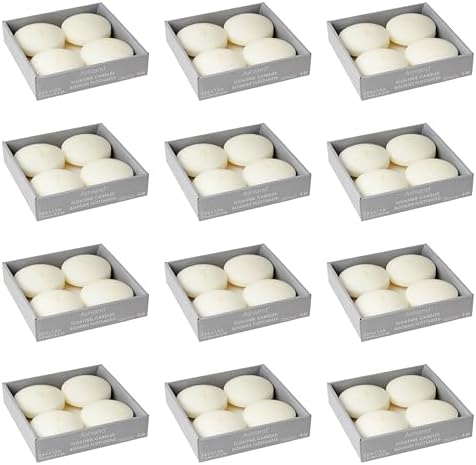 Ashland Basic Elements Ivory Floating Candles, 12 Packs: 4 ct. (48 Total)