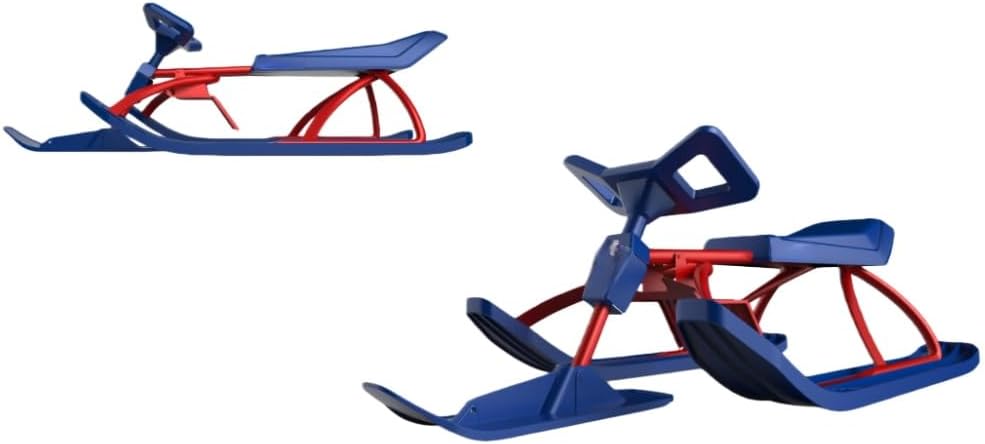 Snowmobile Type, For Kids, Snow Sled, Snow Scooter, Sledding, Snow Bike, Assembly Type, Load Capacity 176.4 lbs 80 kg, Playing in Snow, Outdoor Play, Lawn, Parent-child Game, Snow Play