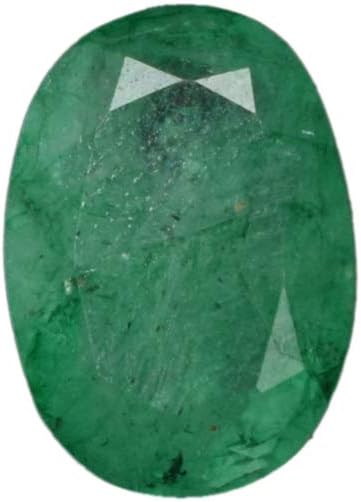 GEMHUB Perfect Oval Cut Natural Green Emerald - 4.45 Ct Egl Certified Green Emerald Stone DX-569