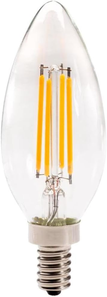 90CRI Antique Filament Style Lamp, Blunt Torpedo Tip, E12 Base, 3000K