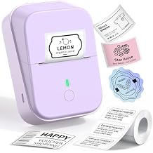 PM260 Label Maker Machine with Tape, 2 Inch Label Tape Maker Bluetooth Label Printer, Inkless Portable Label Maker for Home, Kitchen, School, Office Organization, Purple