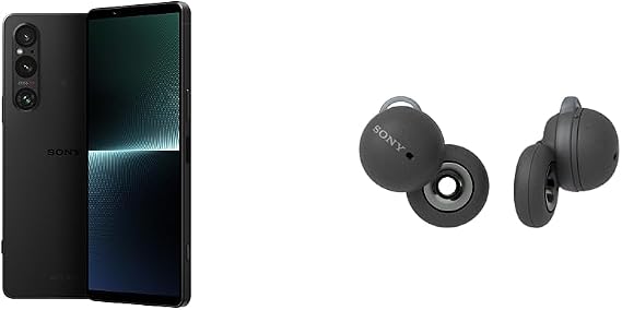 Sony Xperia 1 V 256GB 5G Factory Unlocked Smartphone [U.S. Official w/] & LinkBuds Truly Wireless Earbud Headphones with an Open-Ring