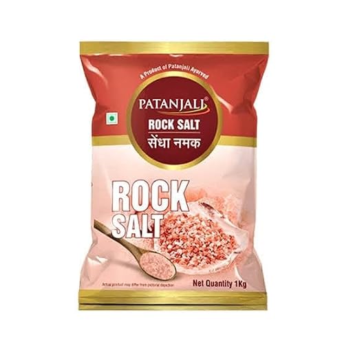 Patanjali Sendha Namak Rock Salt, 1 kg Pack
