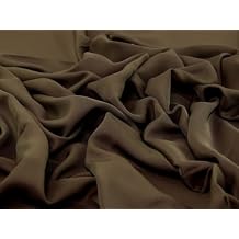 Minerva Nida Polyester Crepe Fabric Chocolate - per Yard