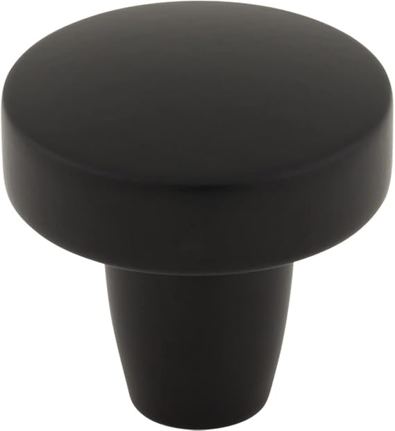 Top Knobs Florham Knob 1 1/4 Inch Flat Black