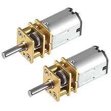 Alinan 2pcs 6V 200RPM N20 High Torque Speed Reduction Geared Motor with Metal Gearbox Motor for Smart Car DIY RC Toys