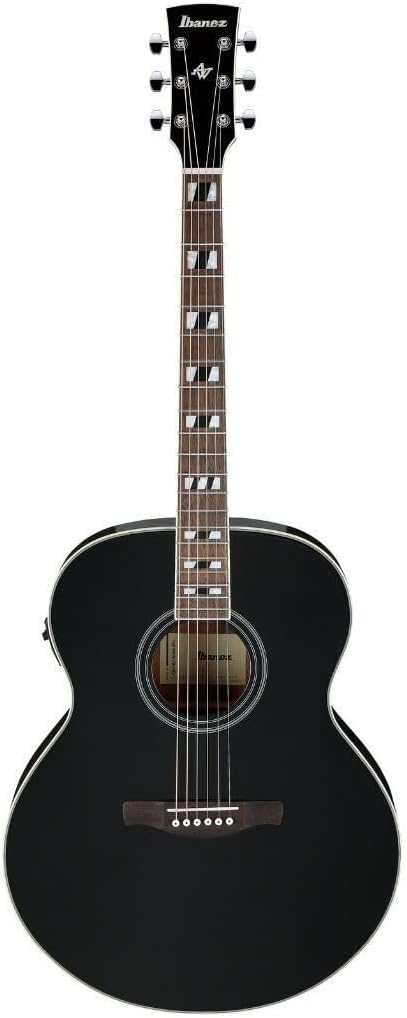 Ibanez AJ70M1E Artwood Jumbo Acoustic-electric Guitar - Black High Gloss