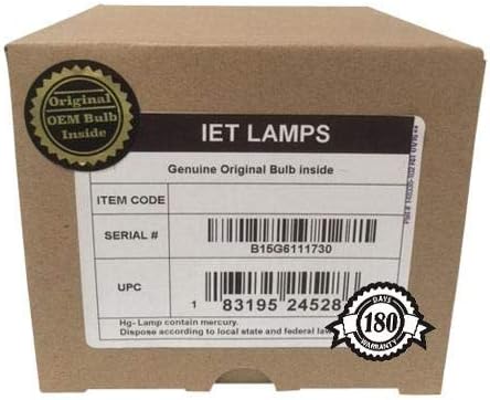Replacement Lamp Assembly with Genuine Original OEM Bulb Inside for Wolf Cinema WC-LPU220 Projector (Power by Philips)